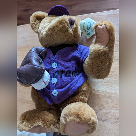 Colorado Rockies Baseball Plush Bear Toy Parade 14" - Picture 1 of 7